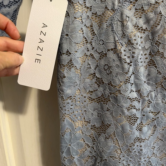 Brand New AZAZIE dress in dusty blue - Picture 3 of 5